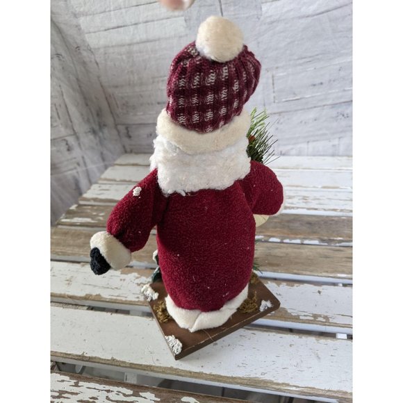 Country Santa Xmas Holly decor home - Picture 5 of 9